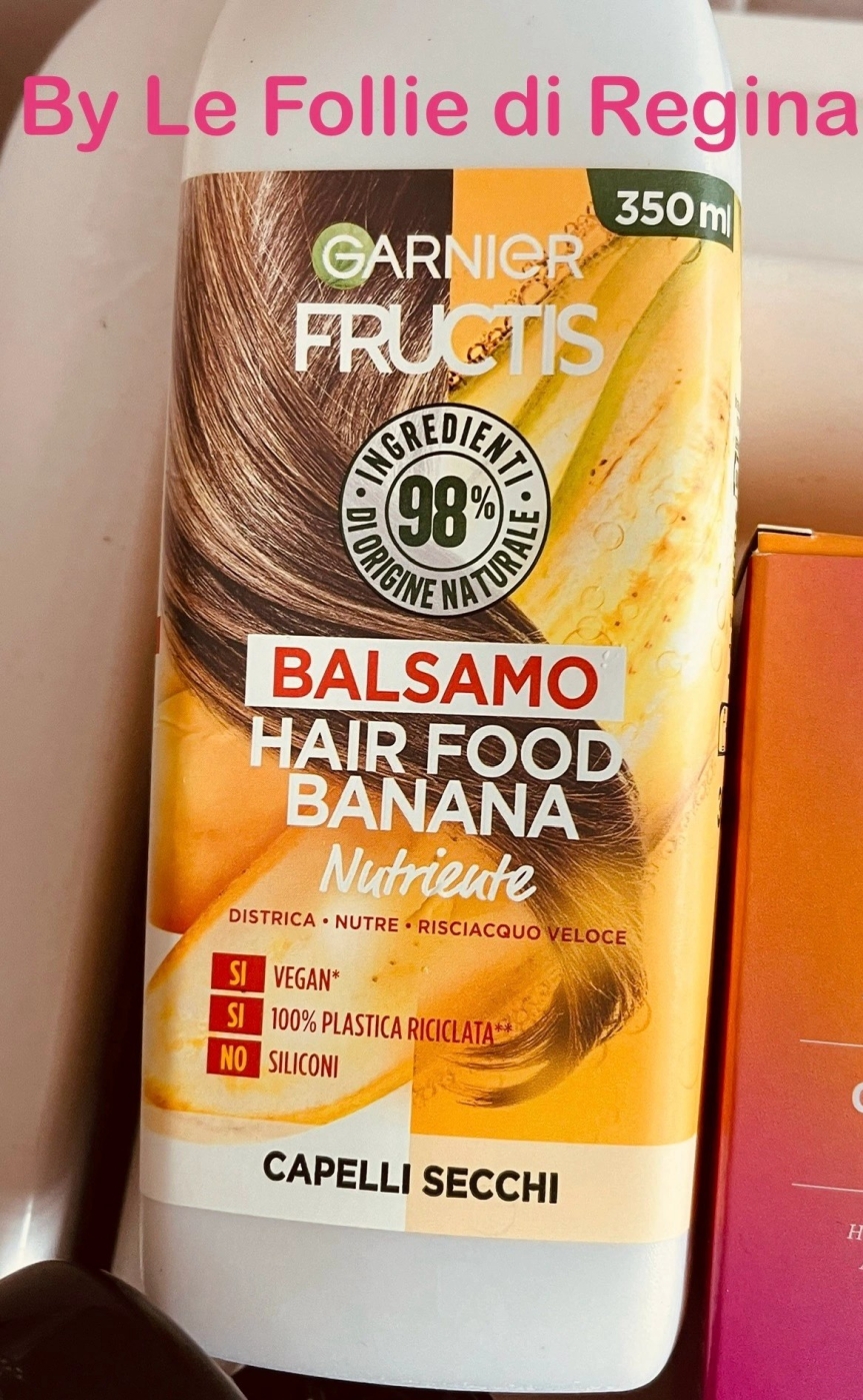 Prodotti per capelli da supermercato, con buon Inci: balsamo Hair Food Banana Nutriente
